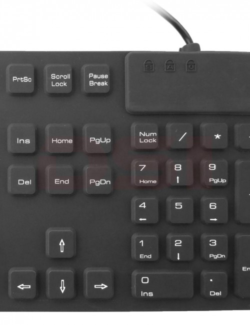 Waterproof Industrial Medical USB Keyboard with Keyboard Cover IKB105