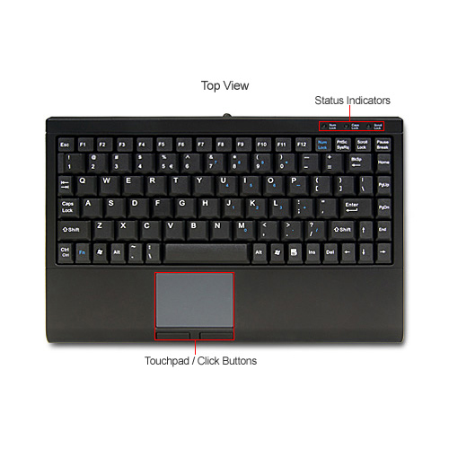 Inateck KB01101 - Amazing compact wireless keyboard+touchpad for