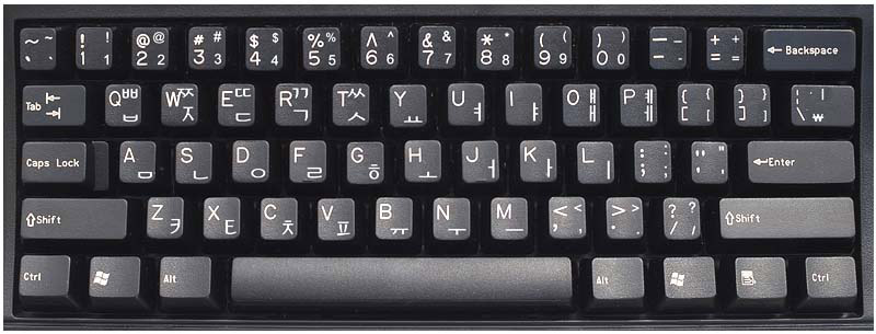 cute printable korean keyboard layout